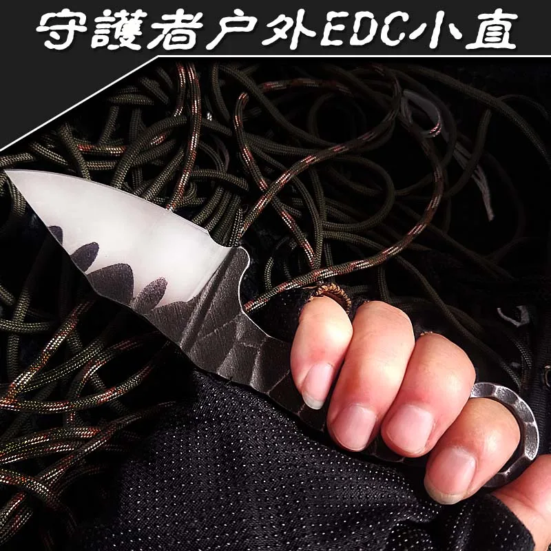 60HRC Survival knife outdoor DC53 steel high hardness small straight essential tool edc self-defense Favorites | Инструменты