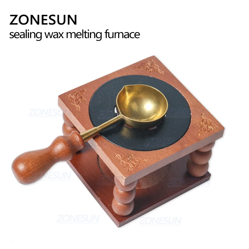 ZONESUN штампов сургучная печать бусины палочки Теплые воск клея плавления печи