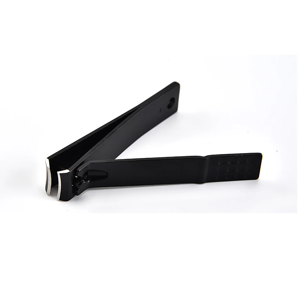 1 шт. кусачки для ногтей из нержавеющей стали Черные ножницы маникюрные