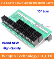 top sell 10 6pin power supply breakout board adapter 1600w for ethereum mining eth zec dps 800dps 1200fbps 2751 5q