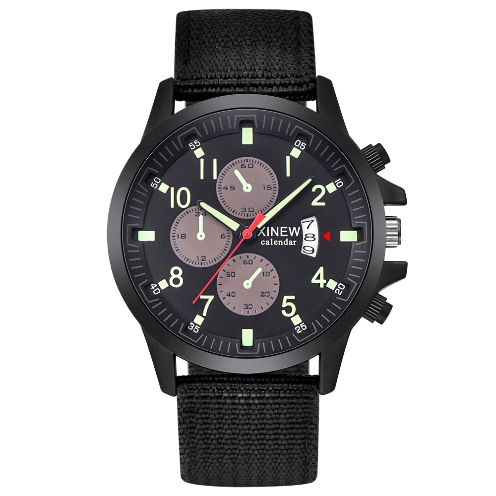 

Cheap Watches Mens XINEW Brand Watch Fashion Nylon Luminous Date Quartz Wrist Watch Relogio Masculino 2020 Montre Homme Reloj