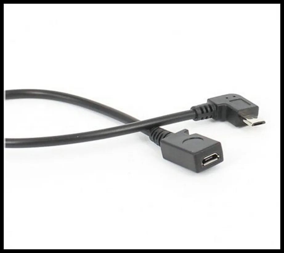 90 градусов левый/правый угол микро-USB штекер к гнездовой адаптер | Компьютеры и