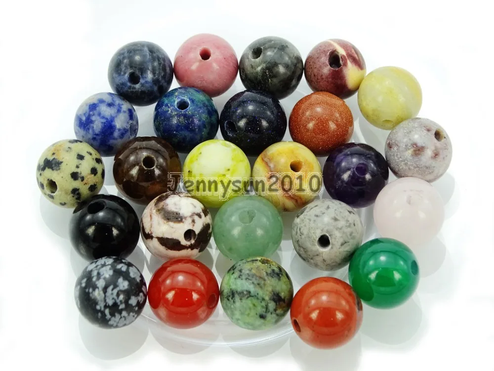 

Natural 12mm Brown Zebra Gems Stone (2mm) Big Hole Round Beads for Jewelry Making Crafts 100Pcs/Pack