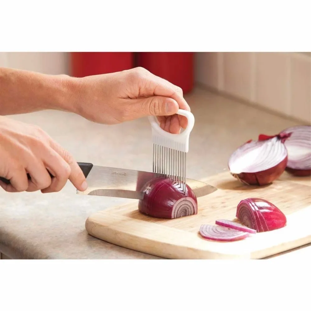 1 шт. держатель для мяса из нержавеющей стали|tomato cutter|vegetable sliceronion holder |