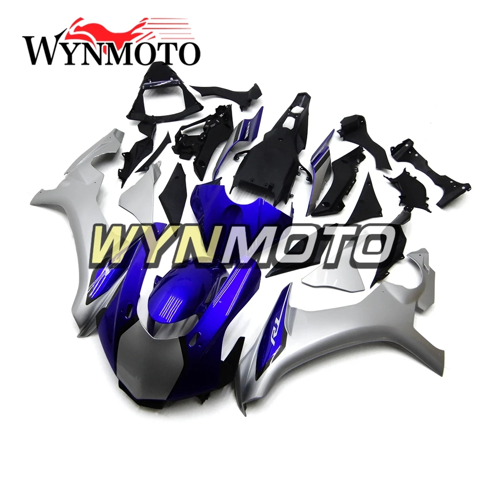 

Complete Fairings Kit For 2015 2016 Yamaha YZF1000 R1 Year 15 16 Injection ABS Plastics Bodywork Frames Blue Silver Cowlings