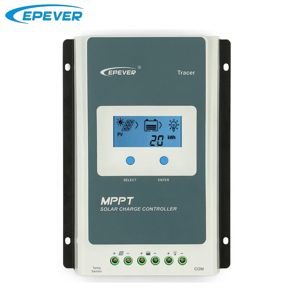 Контроллер солнечной энергии MPPT Tracer1210AN 10 А, контроллер заряда и разряда свинцово-кислотной литиевой солнечной энергии