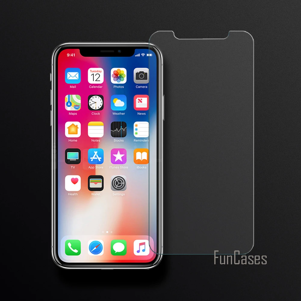 

Закаленное стекло для iPhone x, защитная пленка для экрана для Apple iPhone X 10, 2.5D, изогнутый край, защита экрана от царапин для iPhone X 10