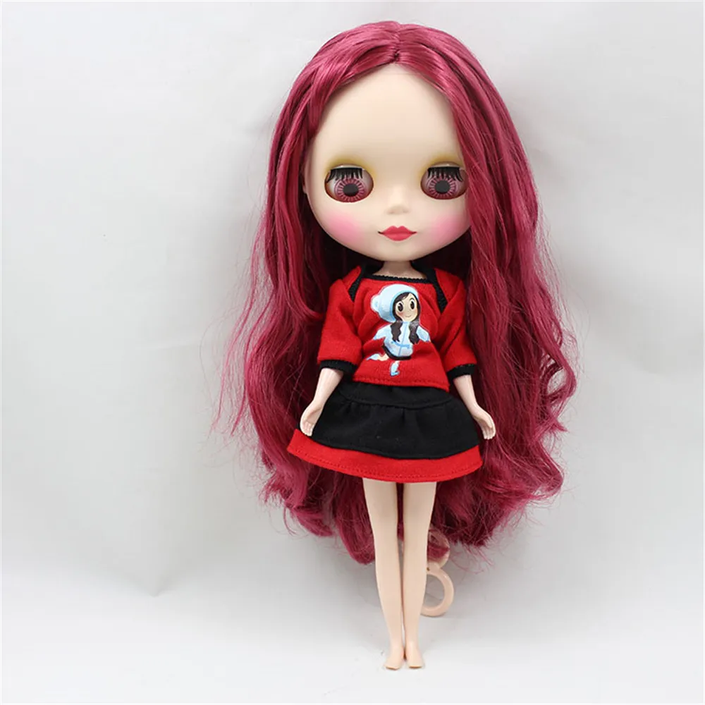 Одежда для кукол DBS blyth красное платье подходит куклы 1/6 bjd 30 см|blythe dress|doll clothesblythe doll