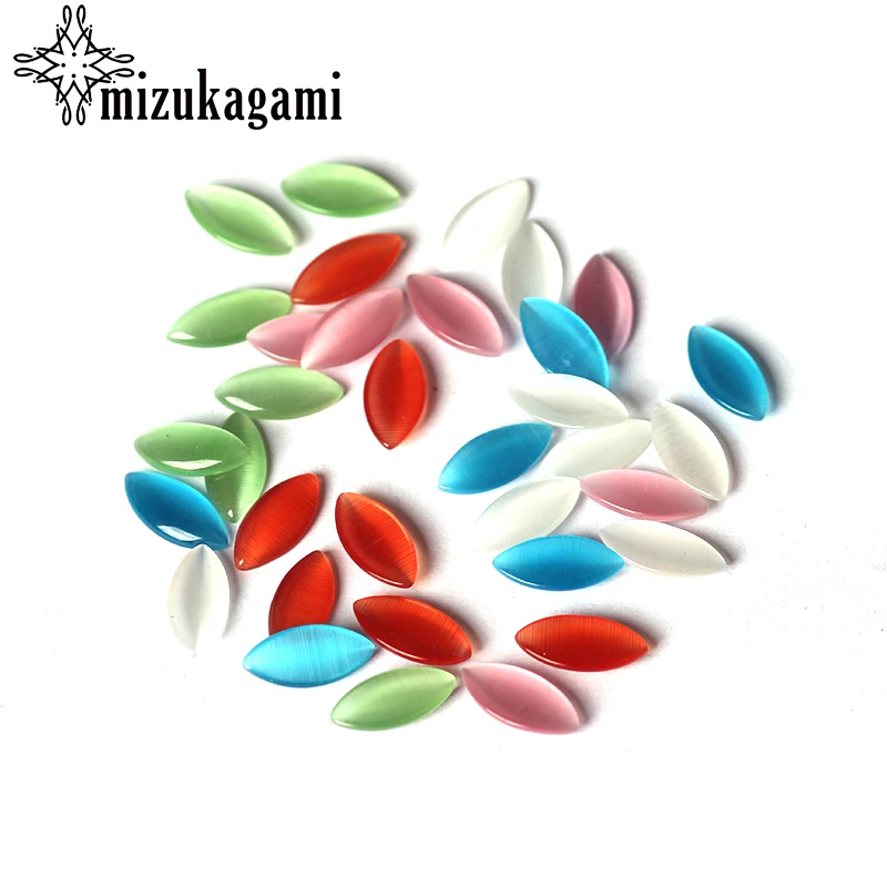 Бусины В Форме Кабошона кошачий глаз 6*14 мм 10 шт./лот|beads for jewelry making|cabochon beadsspacer beads |