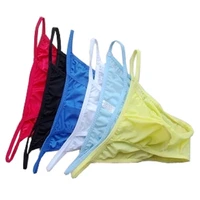 12pcs ice silk mens underwear brief low waist male panties viscose fork bags translucent briefs wholesale zjh021