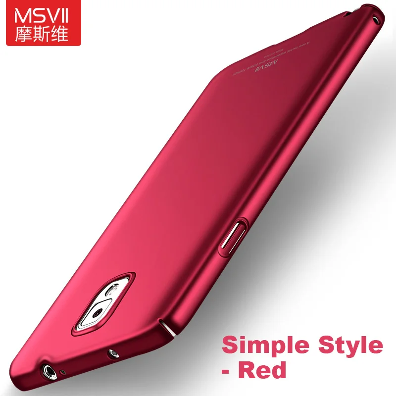 Simple Red Бренд Msvii чехол для samsung Galaxy Note 3 матовая тонкая жесткая задняя крышка Роскошный сотовый защитный чехол для телефона для samsung Note3 - Цвет: Simple Red