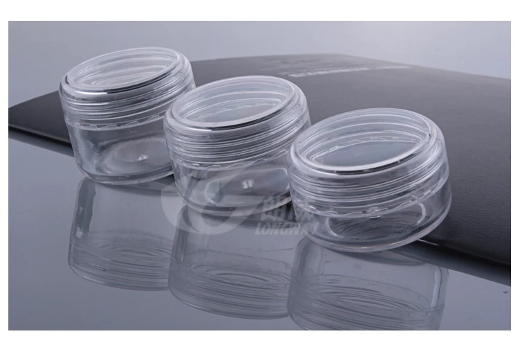 

Capacity 30g 200pcs/ Ultra-transparent rounded ps cream jar, cream division boxing, cream points bottling