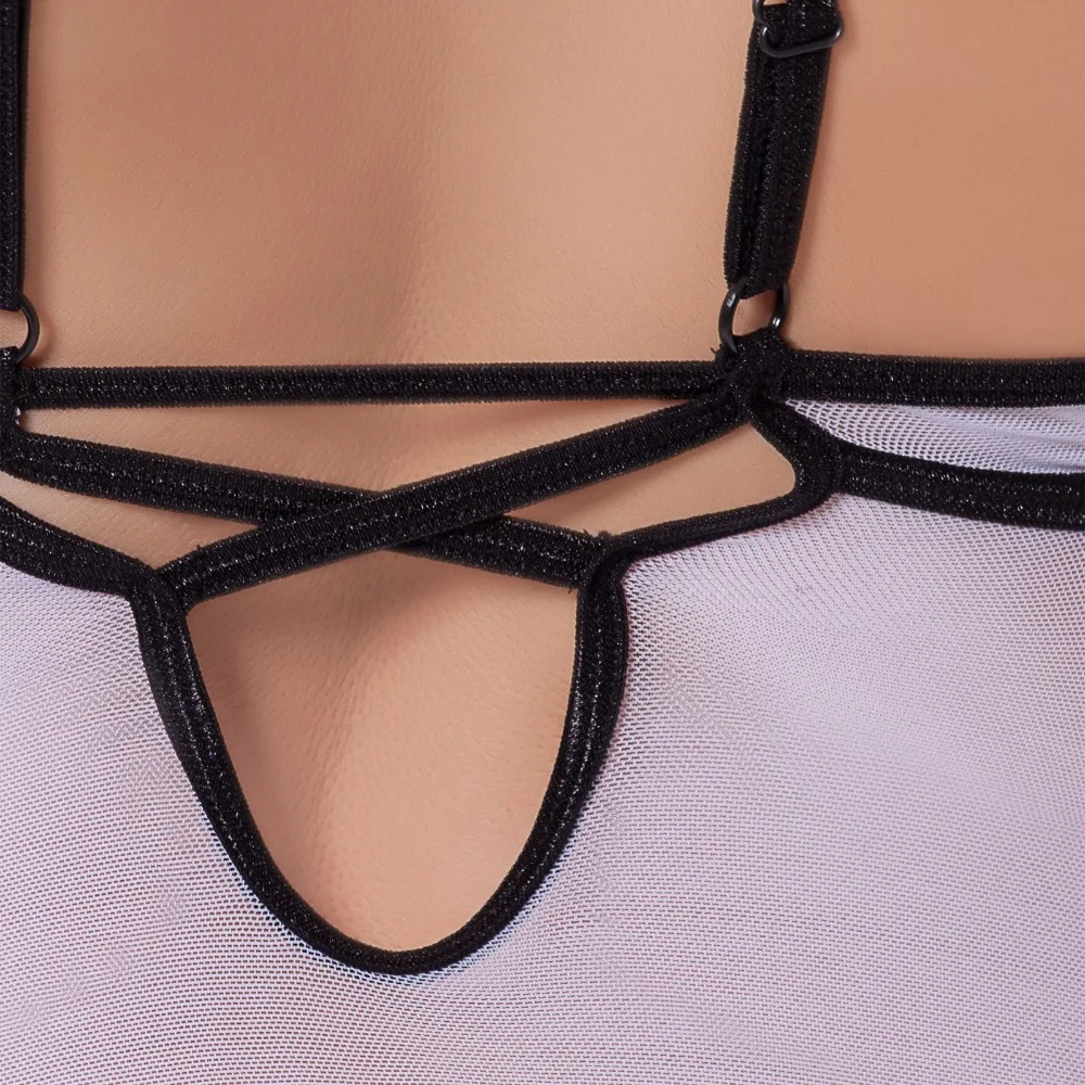 Сексуальное женское белье 2018 белое сексуальное ночное платье с вышивкой