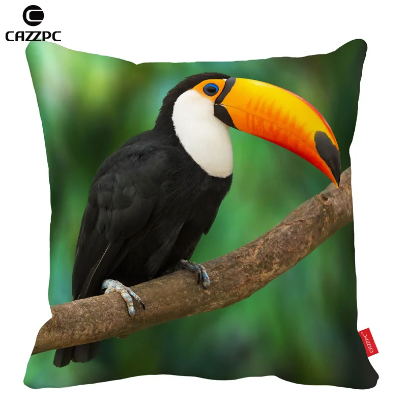 Тропический дождь лес милый Toucan Птица Печать автомобиля декоративные пледы