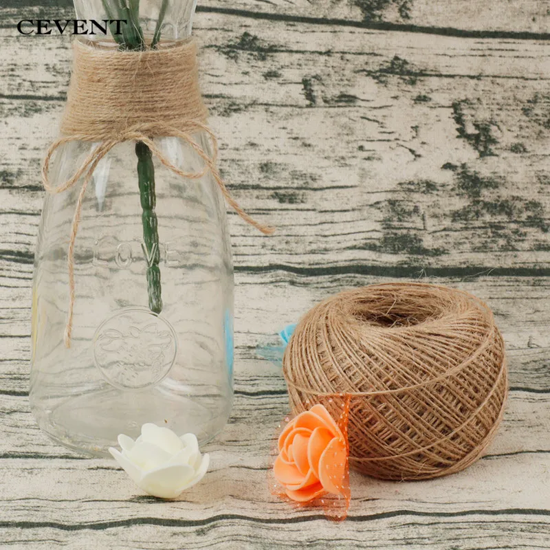 CEVENT 100 м Винтаж джут шпагат верёвка из сизальской пеньки DIY ручной работы подарок