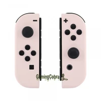 extremerate custom cherry%c2%a0blossoms pink controller housing with full set buttons shell case for ns switch oled joycon