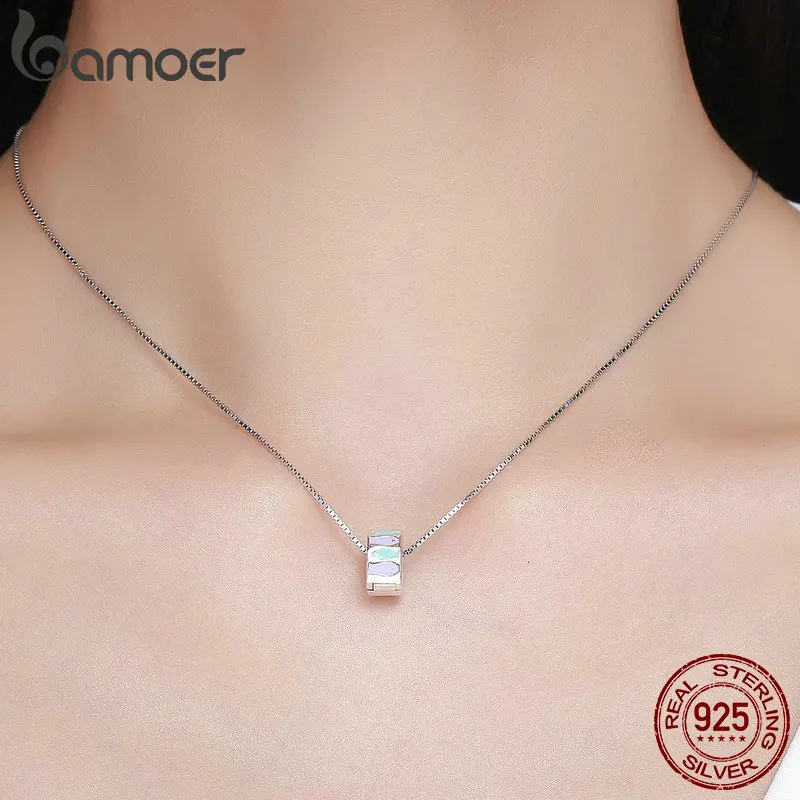 BAMOER 925 пробы Серебряная Весенняя коллекция стекируемые красочные бусины в форме рыбы подходят для браслетов DIY Изготовление ювелирных изделий SCC619