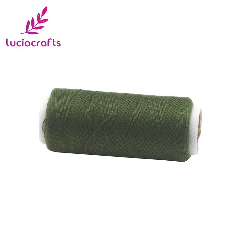 C15 ArmyGreen Lucia crafts 24 цвета 1 рулон/лот Вышивка Швейные нитки DIY Ручная машина швейная пряжа аксессуары для вязания W0804 - Цвет: C15 ArmyGreen