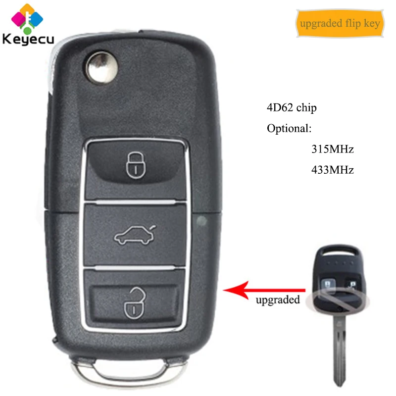 Пульт дистанционного управления KEYECU для Subaru Impreza Forester Liberty 315 433 с чипом 4D62 и 2000