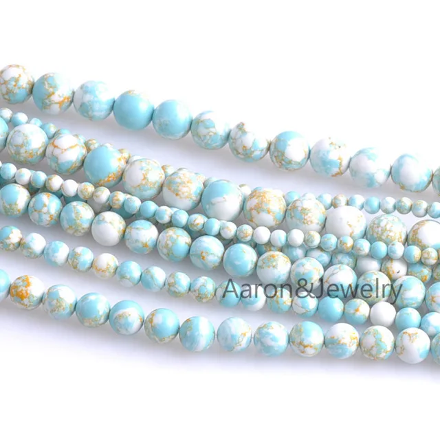 4/6/8/10/mm Round Cracked Crystal Natural Stone Loose Beads For Jewelry Diy making TRS0093 | Украшения и аксессуары