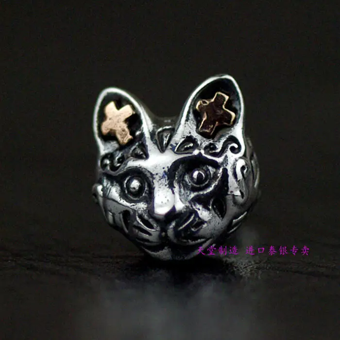 

Thailand, Silver Silver Cat Stud Earrings