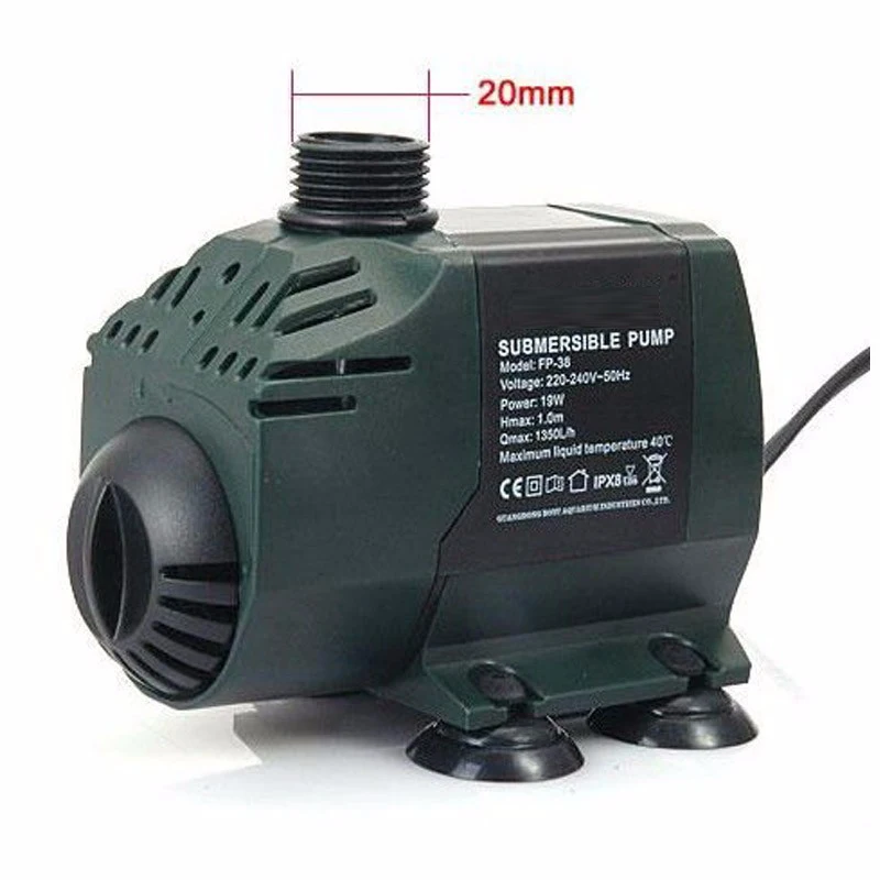 19W 1350L Multifunction Submersible Pump for Aquarium Fish Tank |