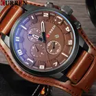 CURREN Мужские часы, люксовый бренд, мужские часы, мужские повседневные кварцевые наручные часы, кожаные военные водонепроницаемые часы, спортивные часы 8225