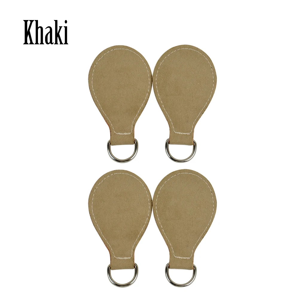 khaki Новинка, 2 пары, 4 шт., кожа, кашемир, капля, для Obag, ручка, фланель, капля, крепление для O Bag, Obasket, сделай сам, женская сумка - Цвет: khaki