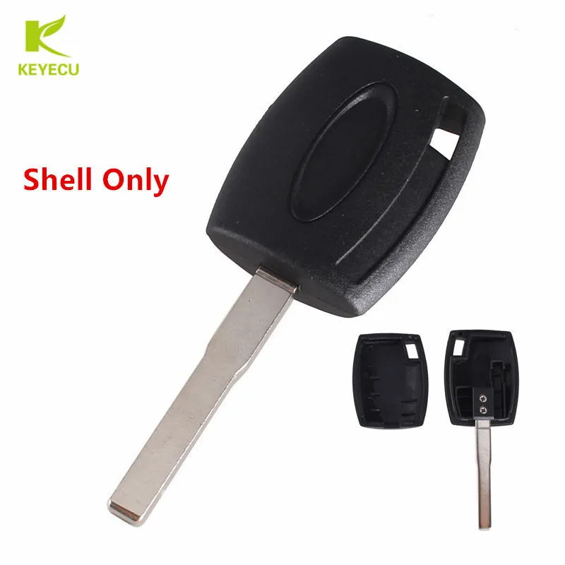 Запасной чехол KEYECU для ключей транспондера Ford Fiesta Mondeo Focus C Max S Galaxy Kuga с лезвием HU101