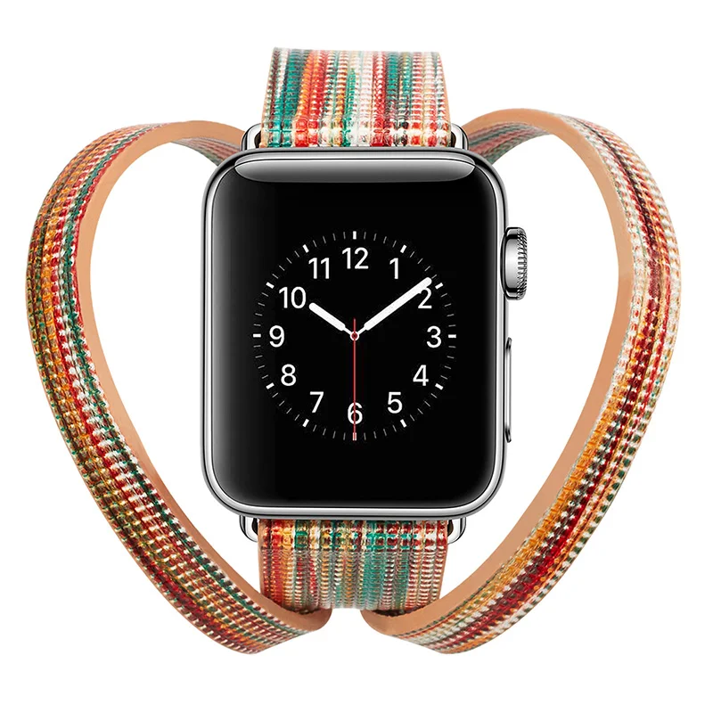 Ремешок для часов из натуральной кожи Apple Watch 38 мм 42 женщин и мужчин сменный