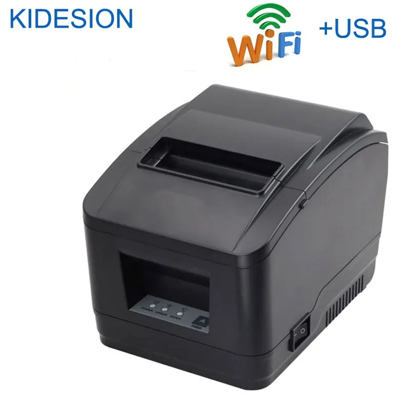Новое поступление 80 мм wifi POS принтер USB+ wifi автоматический резак чековый принтер для супермаркета, магазин одежды