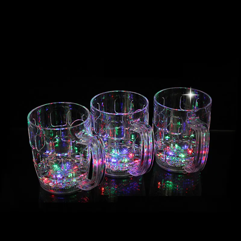 Разноцветная светодиодная пивная кружка бочка для напитков мигающий мерцающий