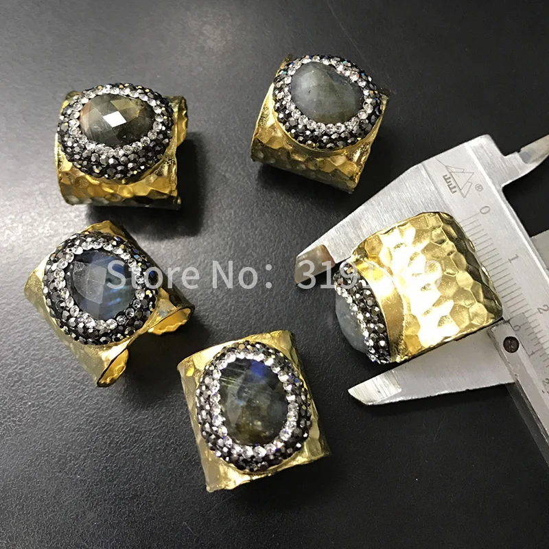 Кольцо из золота 24 карата с мозаикой натурального камня|gold ring|black ringfashion rings |