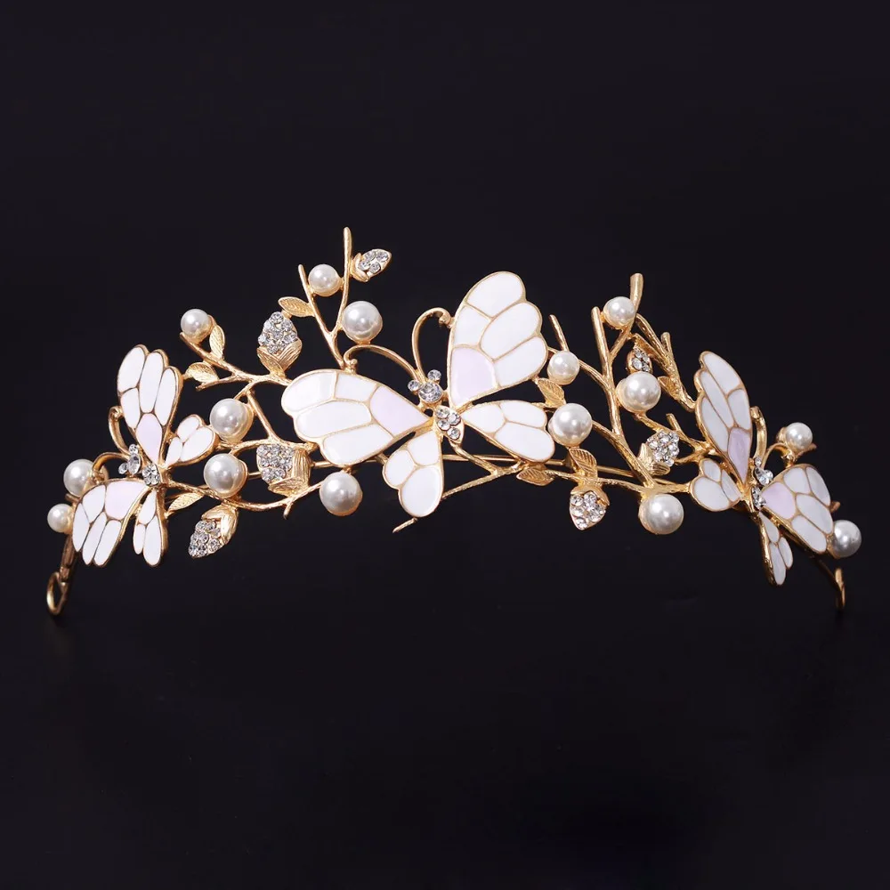 Женская свадебная корона бабочка обруч для волос аксессуары волос|crown wedding|headband