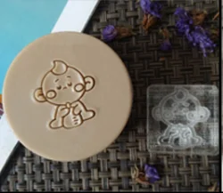 Детское Мыло ручной работы стандартное Мини Мыло diy печать глава - Цвет: size4x4CM
