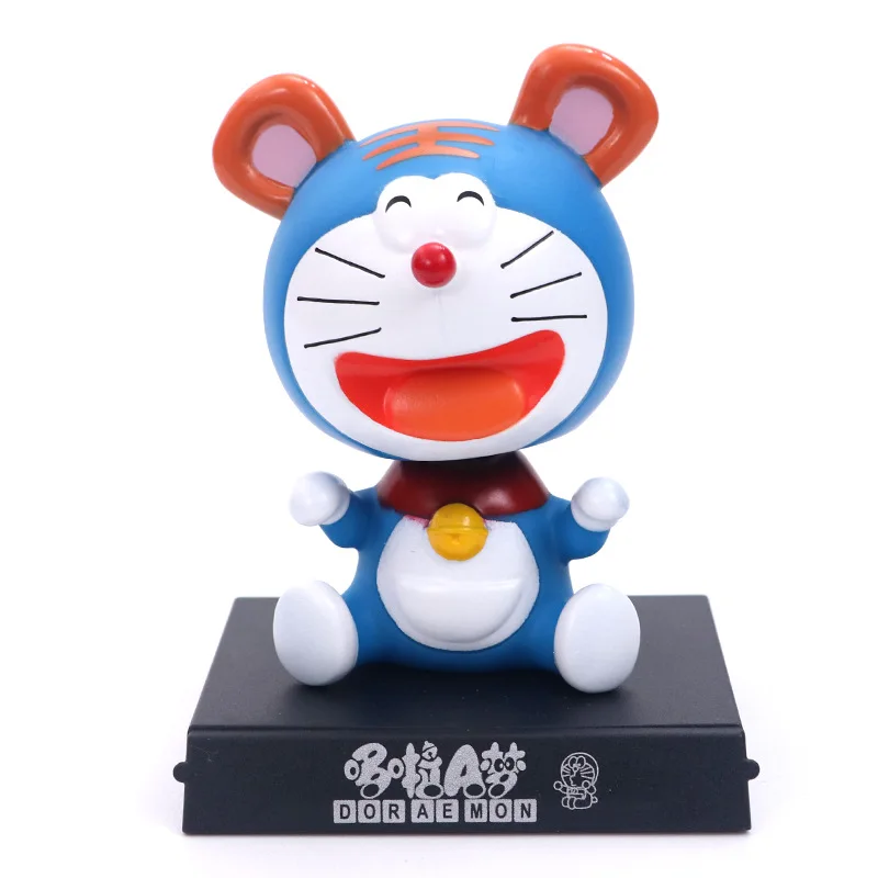 Doraemon 12 символических животных Аниме фигурки 11 см трясущийся телефон держатель
