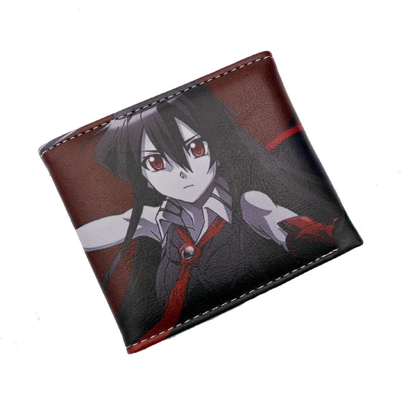 2 стиля красочный аниме Akame Ga KILL PU короткий складной кошелек Comics красочная печать