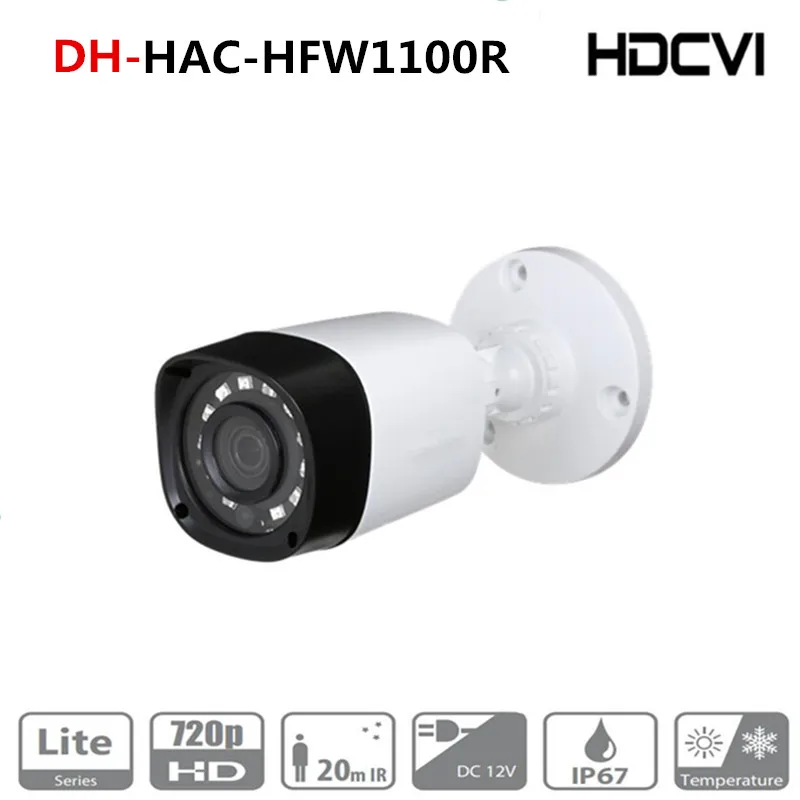

Original DH english version HAC-HFW1000R 1MP HDCVI IR Bullet Camera Smart IR IP67 720P HD CCTV Lite Series DH-HAC-HFW1000R