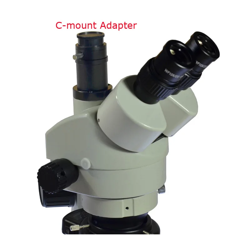 Непрерывный зум 7X 45X Тринокулярный Стерео микроскоп + 1080P HD USB C mount цифровой
