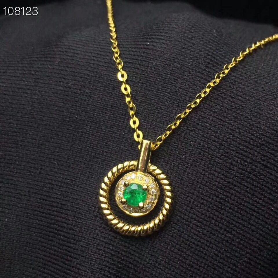 KJJEAXCMY boutique jewels 925 Чистое серебро инкрустированный натуральный изумруд Дамский