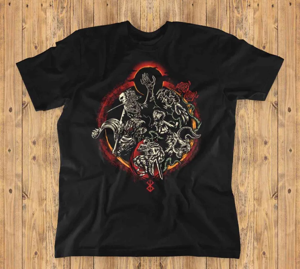 Футболка унисекс Berserker | Berserk Gatsu манга Аниме Мода 2019 мужские Смешные рубашки с