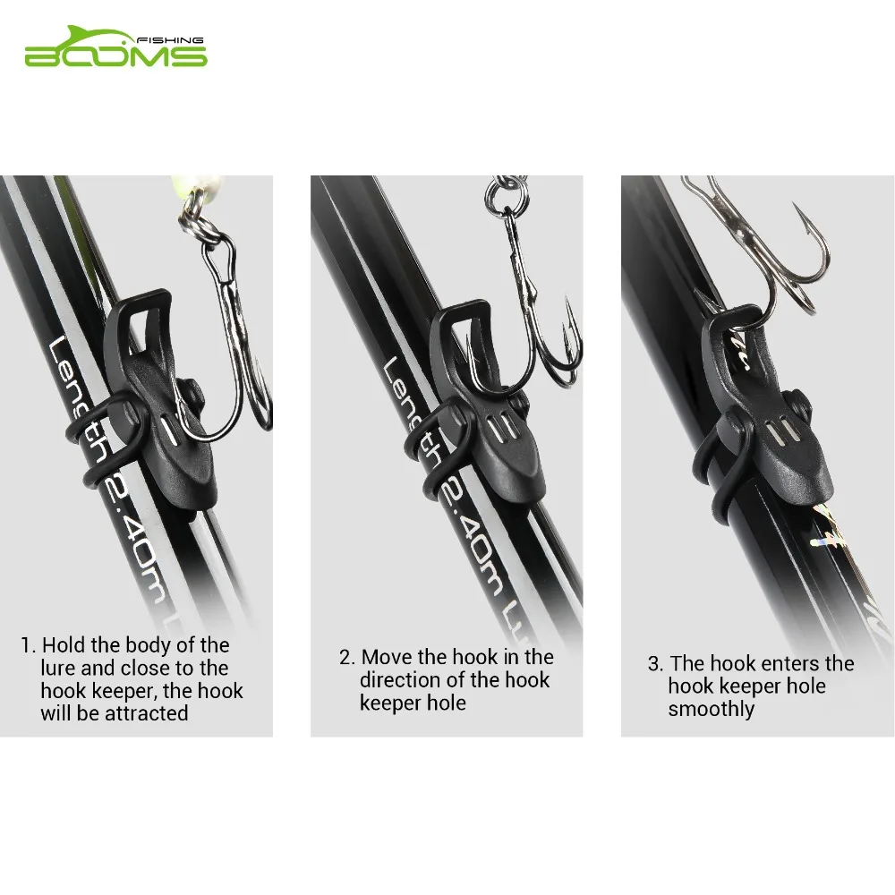 Booms Fishing HK1 магнитный крюк Хранитель держатели для удочки приманки Крючки безопасное хранение и 2O кольца рыболовные снасти аксессуары