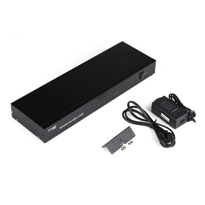 8-полосный видеоразветвитель DVI 1X8 распределение в коробке 1 8 выход несколько