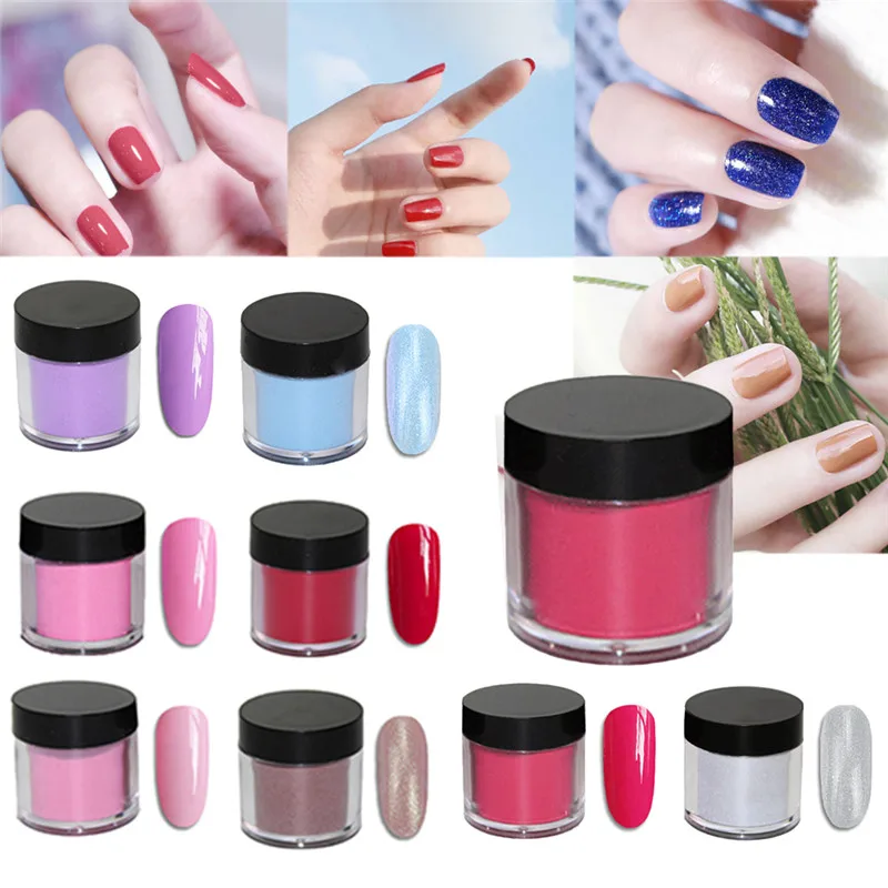 10 мл погружение порошок градиент французский цвет ногтей Блеск 8 цветов Маникюр