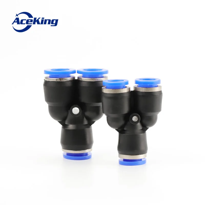 PY Y-type пневматический шарнир PY4 PY6 PY8 PY10 12 14 16 трехполосный пластиковый быстрый с