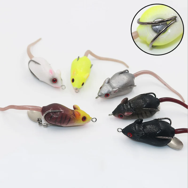 Новинка 4 5 см 10 г приманка Ray Frog мышь Blackfish мягкие искусственные приманки для ловли