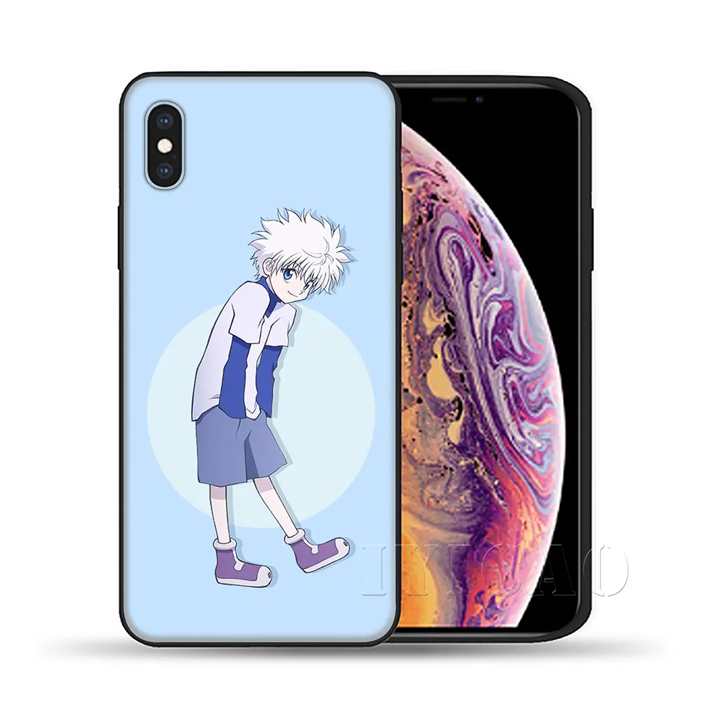 Мягкий чехол IYICAO Killua для iPhone XR X XS Max 6 S 7 8 Plus 5 5S SE |