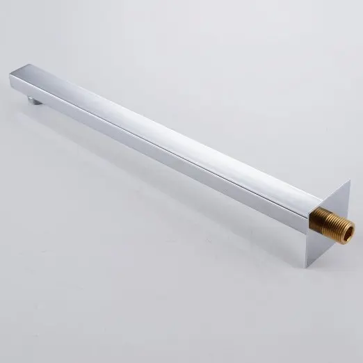 Замена ванная комната 16-дюймовые Душа Арм с Фланцем ПРЯМОУГОЛЬНЫЕ полированный