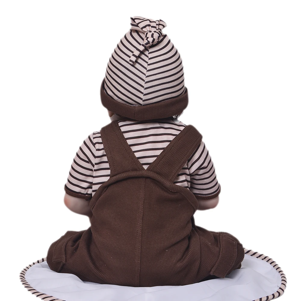 Модные 23 дюймовые реалистичные силиконовые куклы Boneca Reborns полностью виниловые