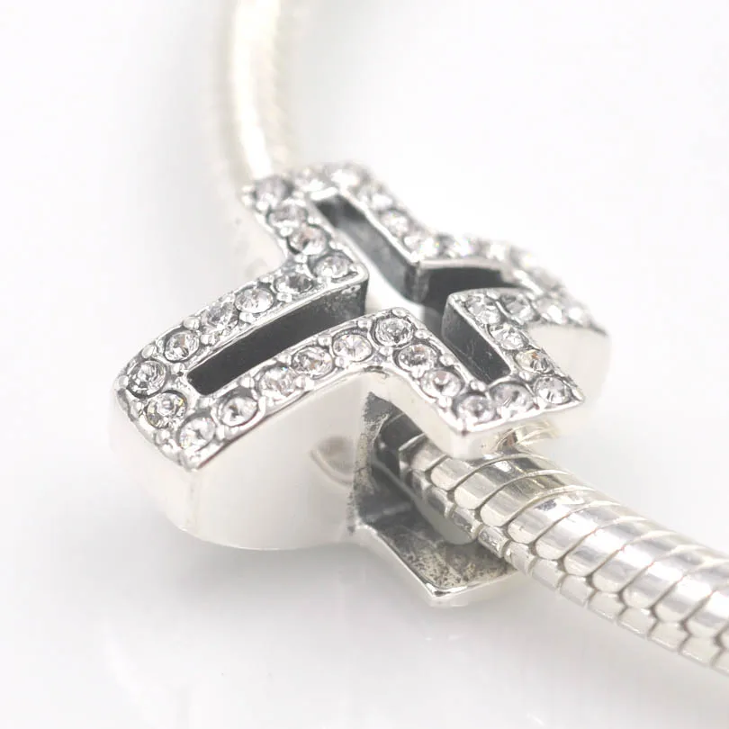 Новинка 2015 Очаровательное ожерелье Pandora с крестиком украшенное камнями для